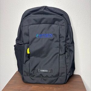 Timbuk2 Backpack Parkside Eco Black Laptop Multiple Spaces Zippers Co Logo New